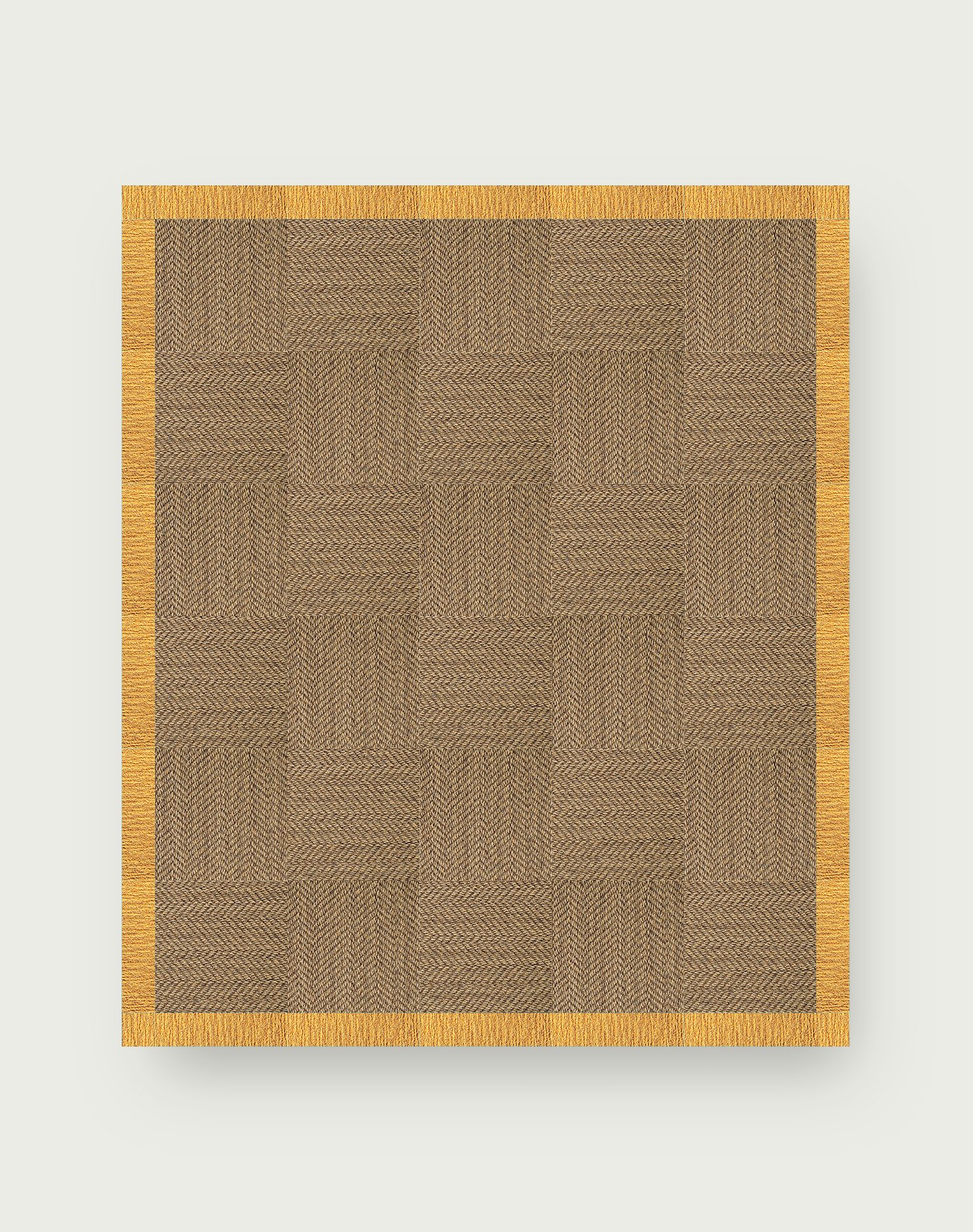 Suit Yourself Quarter Border - Raffia / Marigold - 9x11